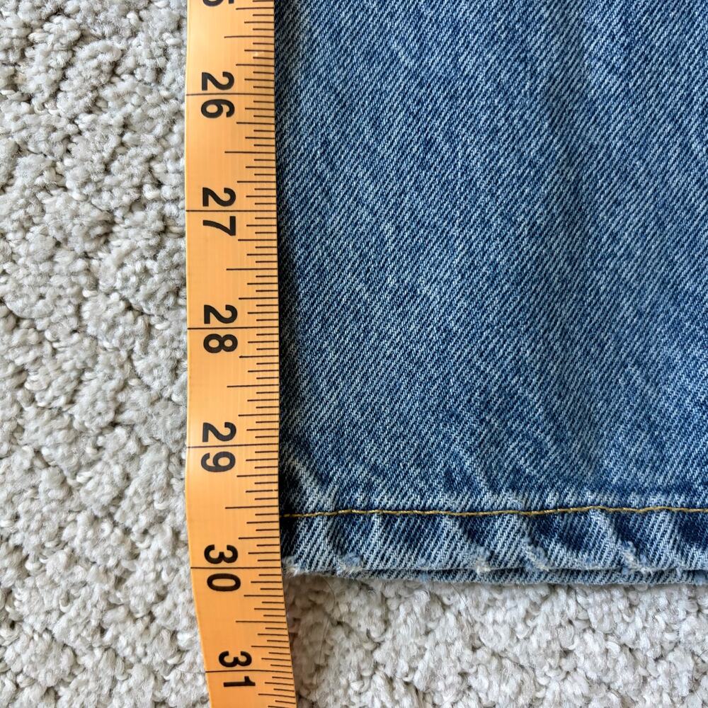 Aime Leon Dore Womens Workwear Pants Mid Wash Jeans Size 28 High-rise Straight - Picture 10 of 10